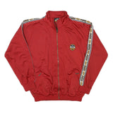 PUMA Mens Red Track Jacket S Polyester Blend Plain Zip Lightweight Casual
