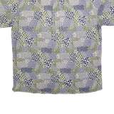 COOKE STREET Mens Blue & Green Pattern Casual Shirt L Cotton Hawaiian Holiday