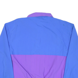 SOARKS Womens Blue & Purple Nylon Zip Jacket M Retro Colourblock Outdoor