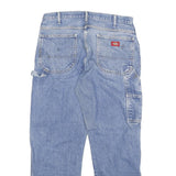 DICKIES Mens Regular Blue Denim Jeans W34 L30 Classic Cotton Blend Zip Casual