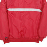 INSIDE EDGE Mens Red & Black Nylon Jacket L Zip Plain Casual Sportswear