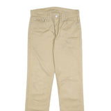 LEVI'S Mens Cotton Blend Beige Slim Tapered Trousers W29 L32 Casual Zip Closure