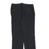 TCM Womens Black Regular Fit Straight Leg Trousers W30 L30 Zip Closure Polyester