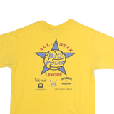 SOFFES Mens Yellow ASWPL Graphic T-Shirt M Short Sleeve Crew Neck Water Polo