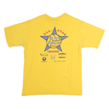 SOFFES Mens Yellow ASWPL Graphic T-Shirt M Short Sleeve Crew Neck Water Polo