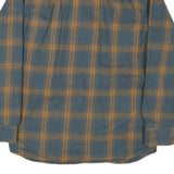 RIDGECUT Mens Blue & Beige Check Shirt M Button-Down Casual Cotton Blend