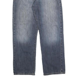 CALVIN KLEIN JEANS Mens Relaxed Blue Denim Medium W34 L30 Cotton Blend Zip