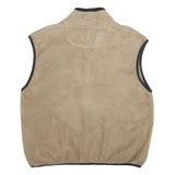 CHAMPION Mens Beige Fleece Zip Jacket Vest M Casual Outdoor Layering Comfortable