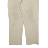 DICKIES Mens Cotton Blend Beige Regular Fit Straight Leg Trousers W38 L28