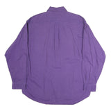 TOMMY HILFIGER Mens Purple Cotton Button Down Shirt XL Classic Fit Casual