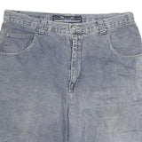 VECTOR Mens Shorts Blue Denim Cargo Style 2XL W36 Cotton Blend Comfortable Fit