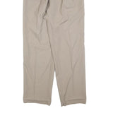 TREVIRA Womens Wool Blend Beige Relaxed Straight Trousers W28 L30 Classic