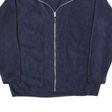 CLIQUE Mens Navy Blue Jacket M Polyester Plain Zip Casual Lightweight Outerwear