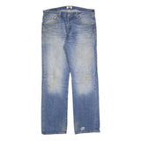 LEVI'S 501 Mens Jeans Blue Regular Straight Denim Light W36 L34 Classic Button