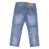 LEVI'S 501 Mens Jeans Blue Regular Straight Denim Medium W32 L33 Classic Button