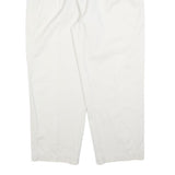 TOMMY HILFIGER Mens Cotton Blend White Regular Straight Trousers W38 L30