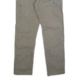 CARHARTT Mens Relaxed Fit Grey Cotton Blend Trousers W32 L32 Workwear Zip