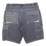DICKIES Mens Shorts Blue Casual Cargo Cotton Blend L W34 Workwear