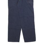 CARHARTT Mens Cotton Blend Navy Loose Straight Trousers W38 L34 Workwear