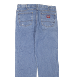 DICKIES Mens Regular Fit Blue Denim Jeans W36 L32 Classic Zip Closure Workwear