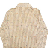 JON NORMAN Mens Beige Polyester Blend Patterned Shirt M Casual Lightweight