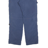 SCHOFFEL Mens Blue Polyester Blend Regular Straight Trousers W36 L32 Outdoor