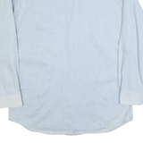 ALL SPORT Mens Light Blue Denim Shirt M Casual Cotton Blend Button Down