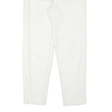 TEDDYS Womens Jeans White Relaxed Straight Cotton Blend W24 L28 Casual Wear