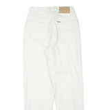 TEDDYS Womens Jeans White Relaxed Straight Cotton Blend W24 L28 Casual Wear