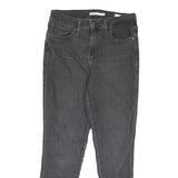 LEVI'S Womens Jeans Black Slim Skinny Denim W29 L27 Bow Detail Ankle Zip