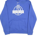 NIKE Mens Blue Cocoa Cup 5K Pullover Hoodie M Cotton Blend Sportswear