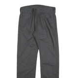 LEVI'S Mens Cotton Blend Black Slim Straight Trousers W31 L32 Casual Zip Closure