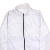 THE NORTH FACE Womens White Nylon Lightweight Jacket XL Zip Plain Outdoor