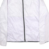THE NORTH FACE Womens White Nylon Lightweight Jacket XL Zip Plain Outdoor