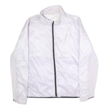 THE NORTH FACE Womens White Nylon Lightweight Jacket XL Zip Plain Outdoor