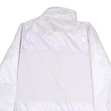 THE NORTH FACE Womens White Nylon Lightweight Jacket XL Zip Plain Outdoor