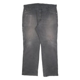 DICKIES Mens Relaxed Fit Black Denim Jeans W40 L32 Workwear Zip Pocket