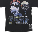MITCHELL & NESS Mens Black The Answer Basketball Graphic T-Shirt S Crew Neck