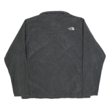 THE NORTH FACE Mens Black Outdoor Fleece Jacket XL Plain Zip Stand-Up Collar