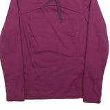 QUECHUA Womens Purple Pullover Sweatshirt S High Neck Active Outdoor