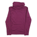 QUECHUA Womens Purple Pullover Sweatshirt S High Neck Active Outdoor