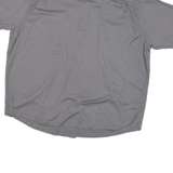 WRANGLER Mens Grey Cotton Blend Short Sleeve Shirt 2XL Casual Button Front