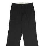 DICKIES Mens Polyester Blend Black Regular Straight Fit Trousers W32 L32