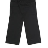DICKIES Mens Polyester Blend Black Regular Straight Fit Trousers W32 L32