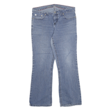 DICKIES Womens Regular Fit Flared Denim Light Wash Cotton Blend Jeans W32 L27