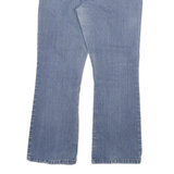 DICKIES Womens Regular Fit Flared Denim Light Wash Cotton Blend Jeans W32 L27