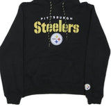 NFL Mens Black Pittsburgh Steelers Hoodie S Cotton Blend Casual Pullover