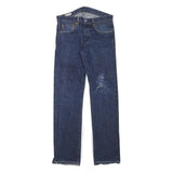 LEVI'S 501 Mens Jeans Blue Regular Straight Denim Medium W30 L31 Classic Button