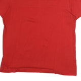 TOMMY HILFIGER Mens Red & Navy Blue Graphic T-Shirt M Short Sleeve Crew Neck