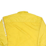 REEBOK Womens Yellow & Black Track Jacket M Polyester Blend Zip Sportswear